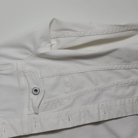 AG ADRIANO GOLDSCHMIED The Robyn White Jean Jacket Size XSmall - Picture 9 of 16